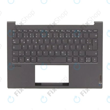 Lenovo ThinkBook 13X ITG - Abdeckung C (Armlehne) + Tastatur DE (Slate Grey) - 77034096 Genuine Service Pack